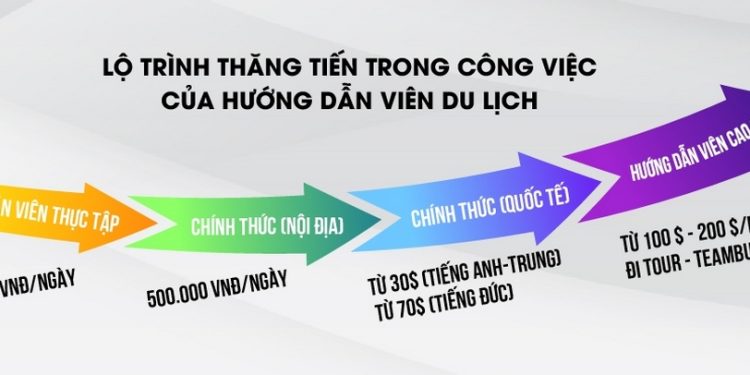 Lộ trình thu nhập của hướng dẫn viên du lịch