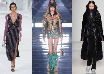 Người mẫu trình diễn thời trang trên sàn runway