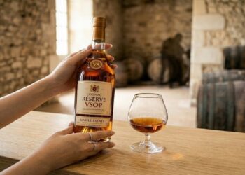 Cận cảnh một chai rượu cognac Réserve VSOP