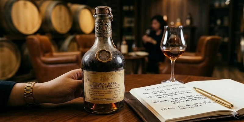 Sử dụng ly hình hoa tulip hoặc ly bầu (Snifter) để hương thơm được tập trung và lan tỏa tốt nhất